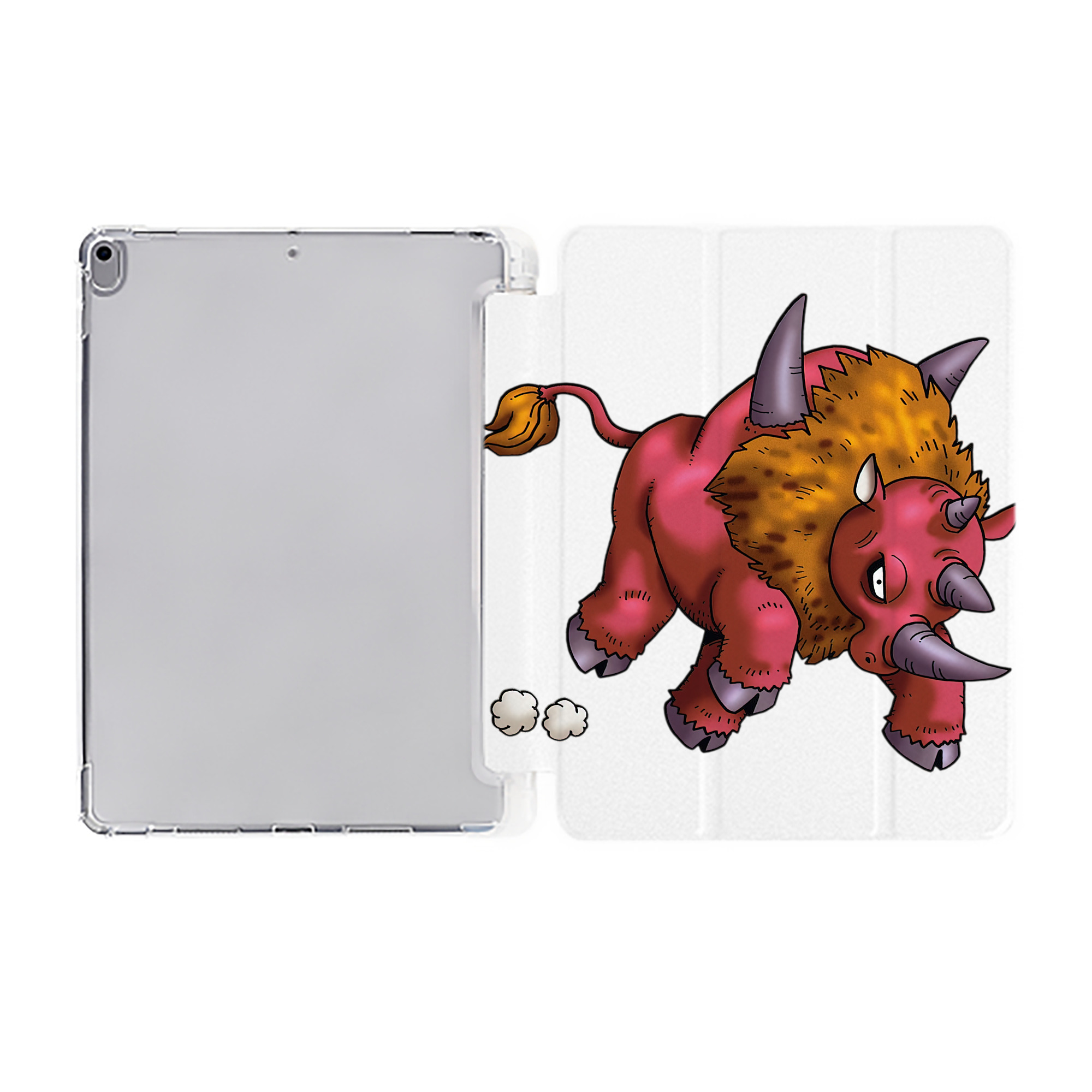 （画像用） ドラゴンクエスト Doragon Kuesuto Dragon Quest IPad ケース ペン収納付き 三つ折りスタンド PUレザー×シリコン 対応機種9.5/10.5/10.9インチ